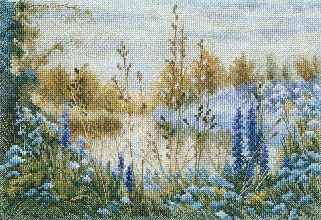 Smoky lilac fog M865 Counted Cross Stitch Kit - Wizardi