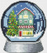 Snow Globe 1 - PDF Cross Stitch Pattern - Wizardi