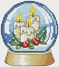 Snow Globe 6 - PDF Cross Stitch Pattern - Wizardi