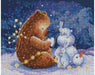 Snow heart M948 Counted Cross Stitch Kit - Wizardi