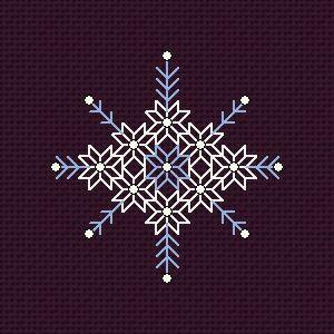 Snowdrop 3 - PDF Free Cross Stitch Pattern - Wizardi