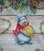 Snowman. New Year Ball - PDF Cross Stitch Pattern - Wizardi