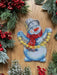 Snowman. With a Garland - PDF Cross Stitch Pattern - Wizardi