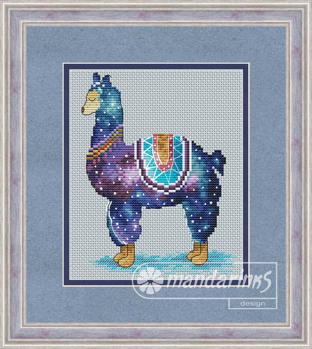 Space Llama - Free PDF Cross Stitch Pattern - Wizardi