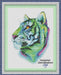 Space Tiger - PDF Counted Cross Stitch Pattern - Wizardi