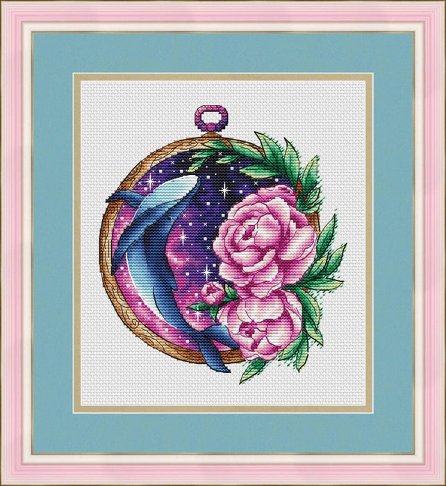 Space Whale - PDF Cross Stitch Pattern - Wizardi