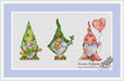 Spring Dwarfs - PDF Cross Stitch Pattern - Wizardi