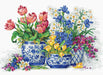 Spring flowers B2386L Counted Cross-Stitch Kit - Wizardi