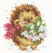 Spring Hedgehog 0-89 Counted Cross-Stitch Kit - Wizardi