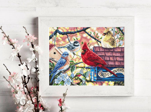 Springtime Songbirds L8062 Counted Cross Stitch Kit - Wizardi