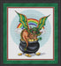 St Patrick Day Dragon - PDF Cross Stitch Pattern - Wizardi