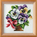 Stamped Cross stitch kit "Pansies " 7591 - Wizardi