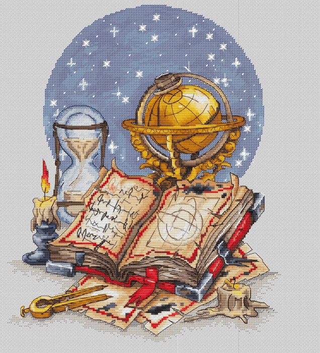 Star Globe - PDF Cross Stitch Pattern - Wizardi