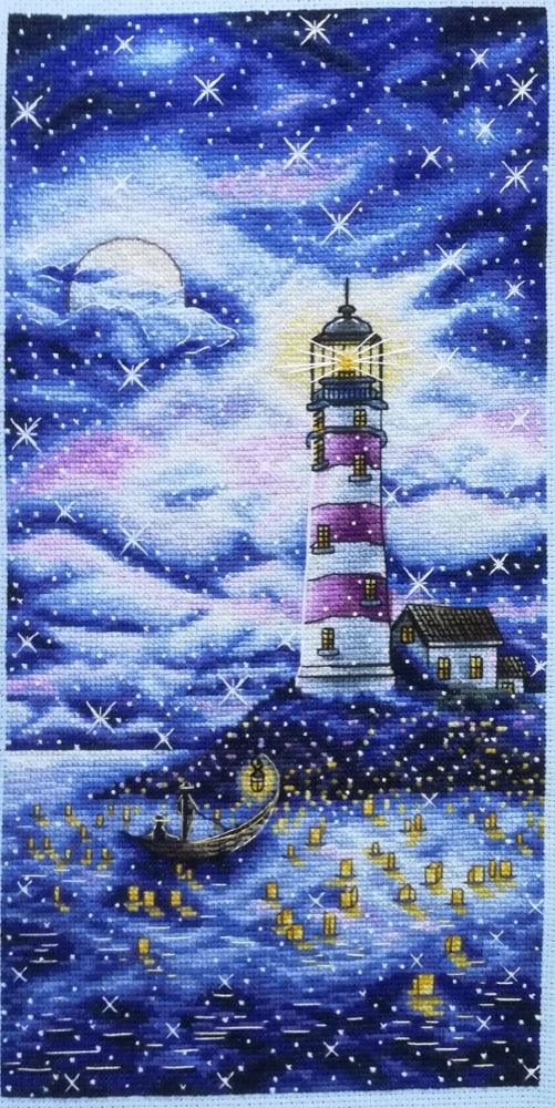 Star Lighthouse - PDF Cross Stitch Pattern - Wizardi