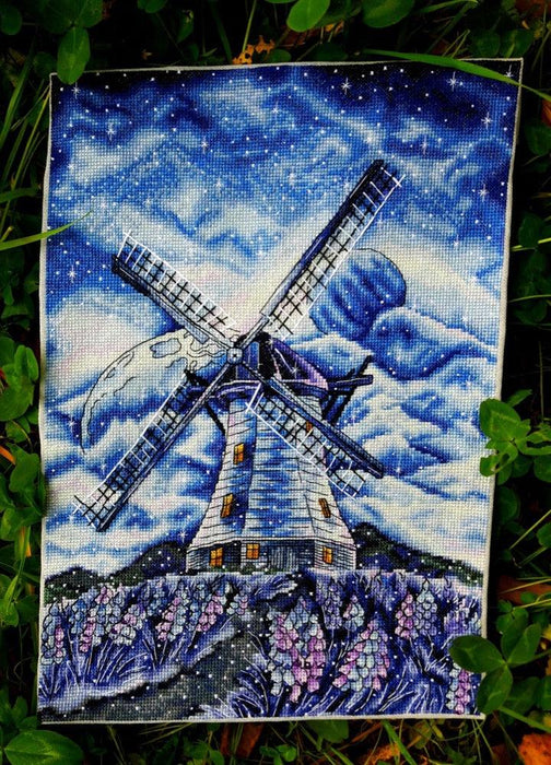 Star Mill - PDF Cross Stitch Pattern - Wizardi