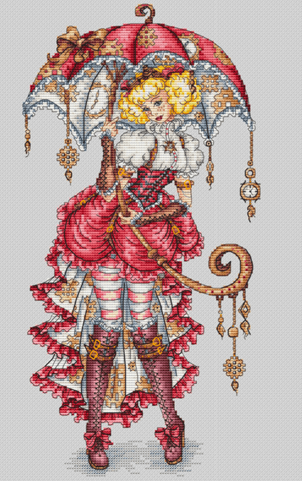 Steampunk Fairy - PDF Cross Stitch Pattern - Wizardi