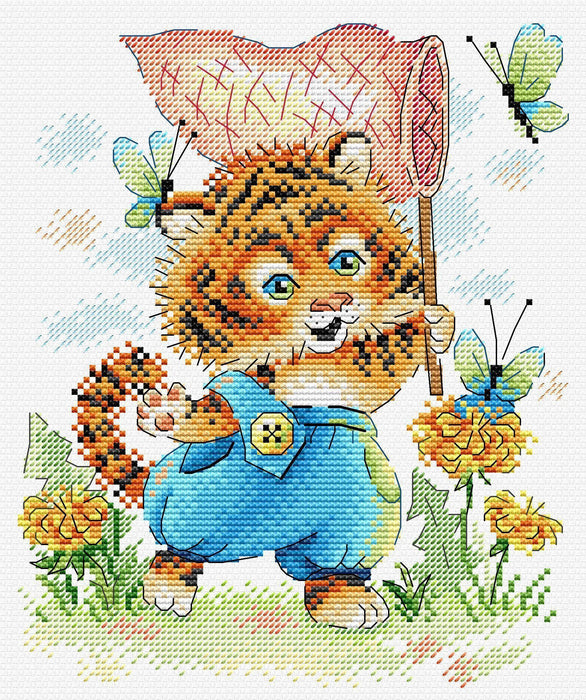 Striped Hunter SM-621 Counted Cross Stitch Kit - Wizardi