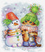 Striped Winter SM-620 Counted Cross Stitch Kit - Wizardi