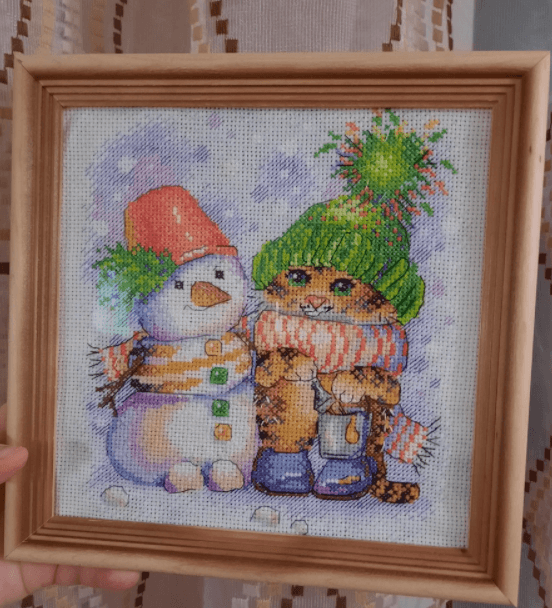 Striped Winter SM-620 Counted Cross Stitch Kit - Wizardi