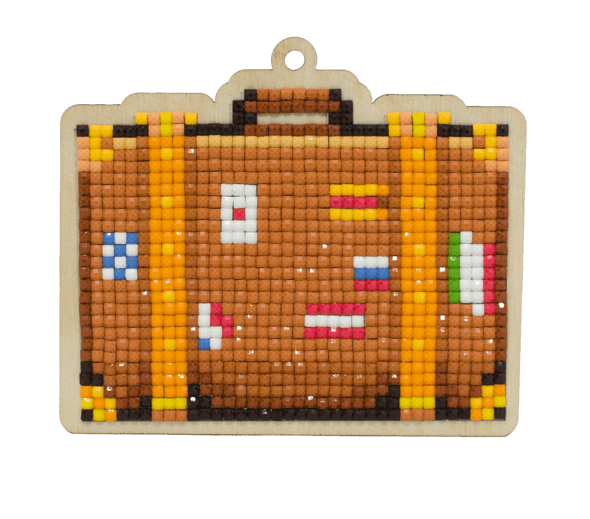 Suitcase CSw386 Diamond Painting on Plywood Kit - Wizardi