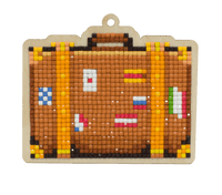 Suitcase CSw386 Diamond Painting on Plywood Kit - Wizardi