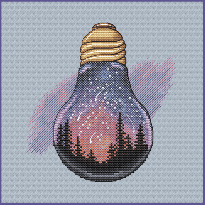 Summer Night - PDF Cross Stitch Pattern - Wizardi