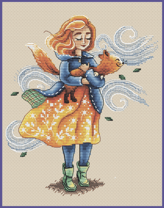 Summer Wind - PDF Cross Stitch Pattern - Wizardi