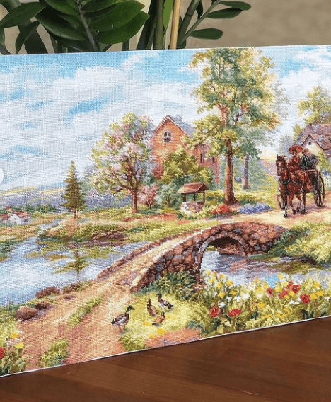 Sunday Walk 3-25 Counted Cross-Stitch Kit - Wizardi