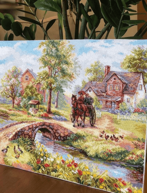 Sunday Walk 3-25 Counted Cross-Stitch Kit - Wizardi