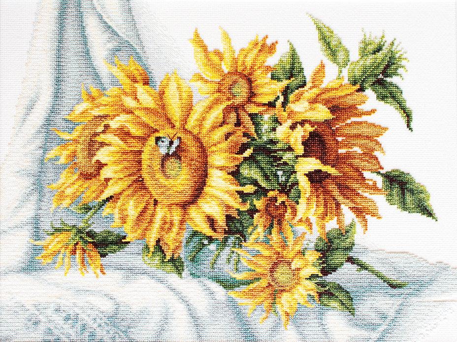 Sunflowers B2264L Counted Cross-Stitch Kit - Wizardi