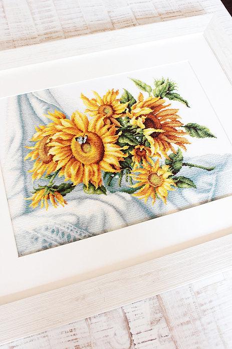 Sunflowers B2264L Counted Cross-Stitch Kit - Wizardi