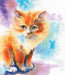 Sunny kitten M827 Counted Cross Stitch Kit - Wizardi