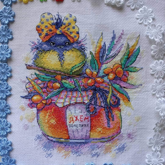 Sunny Sea-Buckthorn SM-393 Counted Cross Stitch Kit - Wizardi