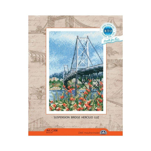 Suspension Bridge Hercilio Luz C306 Counted Cross Stitch Kit - Wizardi