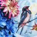 Swallow - PDF Cross Stitch Pattern - Wizardi