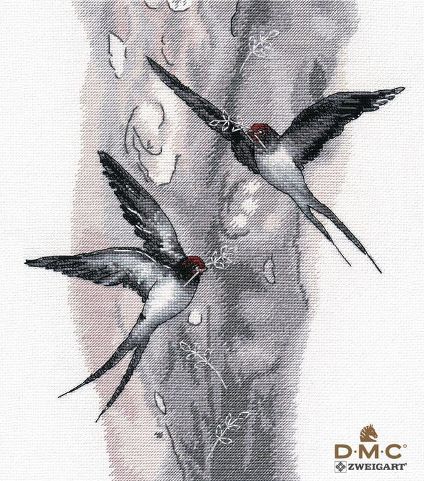 Swallows 1408 Counted Cross Stitch Kit - Wizardi