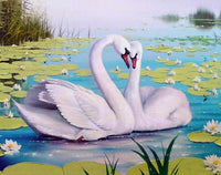 Swan Song WD239 14.9 x 18.9 inches Wizardi Diamond Painting Kit - Wizardi