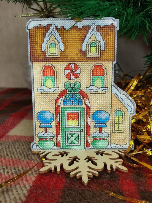 T-59C Counted cross stitch kit Crystal Art "Fairy Tale. Gingerbread House" - Wizardi