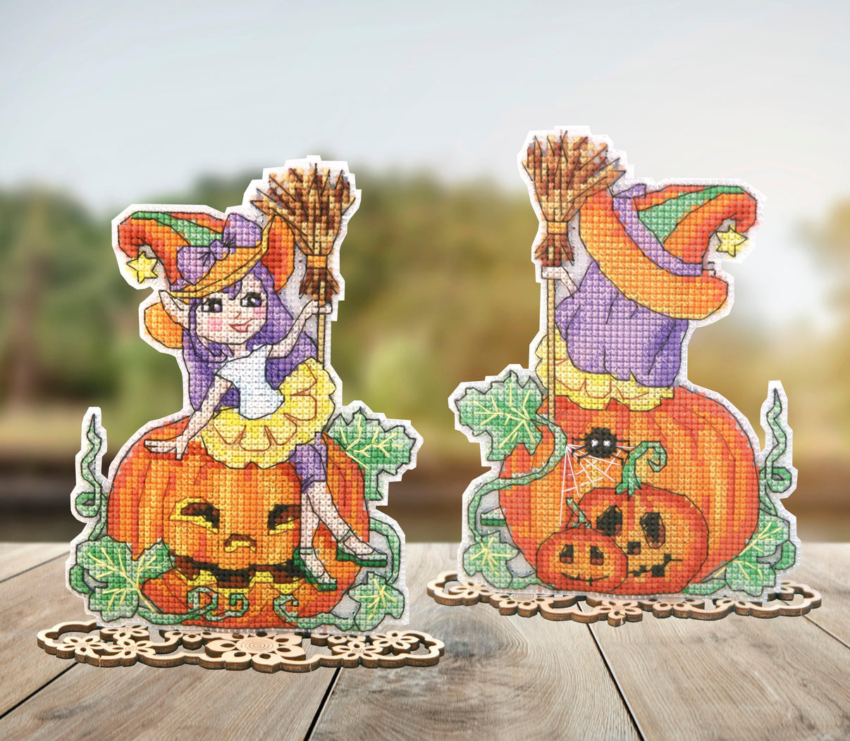 T-79C Counted cross stitch kit Crystal Art "Happy Halloween" - Wizardi