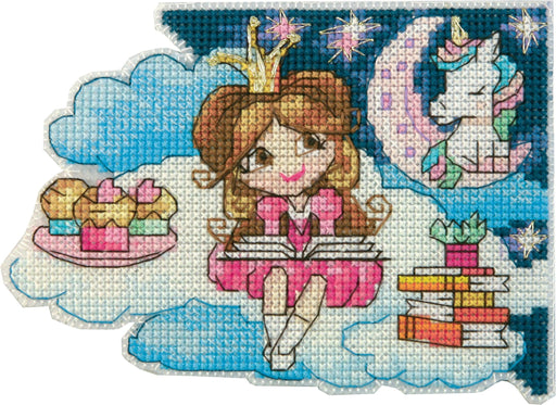 T-81C Counted cross stitch kit Bookmark "Fantasy world. Girl" - Wizardi