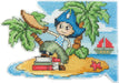 T-82C Counted cross stitch kit Bookmark "Fantasy world. Boy" - Wizardi