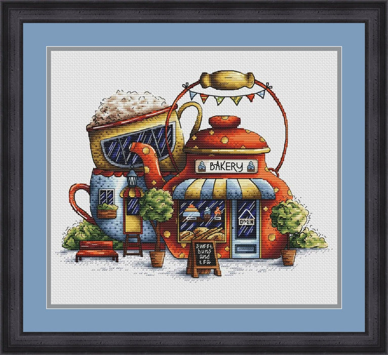 Tea Bakery. Kitchen Still Life - PDF Cross Stitch Pattern - Wizardi