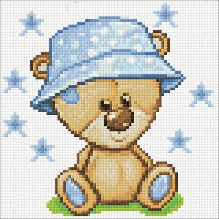 Teddy Bear CS2710 7.9 x 7.9 inches Crafting Spark Diamond Painting Kit - Wizardi