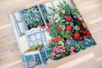 Terrace with Flowers BU4017L Counted Cross-Stitch Kit - Wizardi