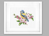 The blue tit B1195L Counted Cross-Stitch Kit - Wizardi