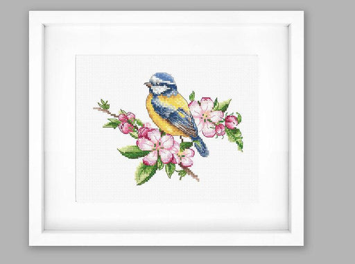 The blue tit B1195L Counted Cross-Stitch Kit - Wizardi