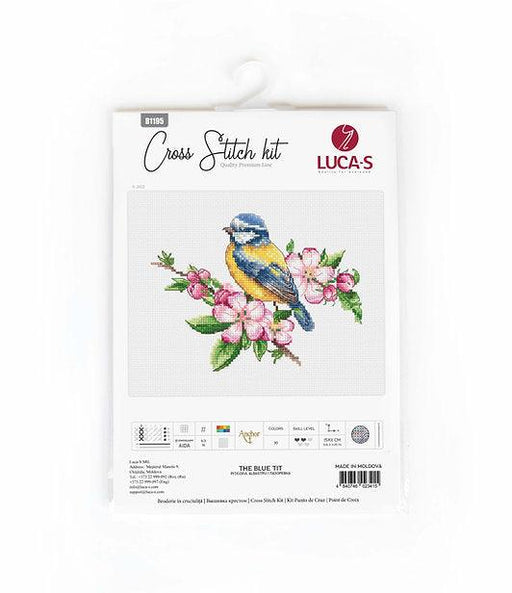 The blue tit B1195L Counted Cross-Stitch Kit - Wizardi