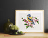 The blue tit B1195L Counted Cross-Stitch Kit - Wizardi