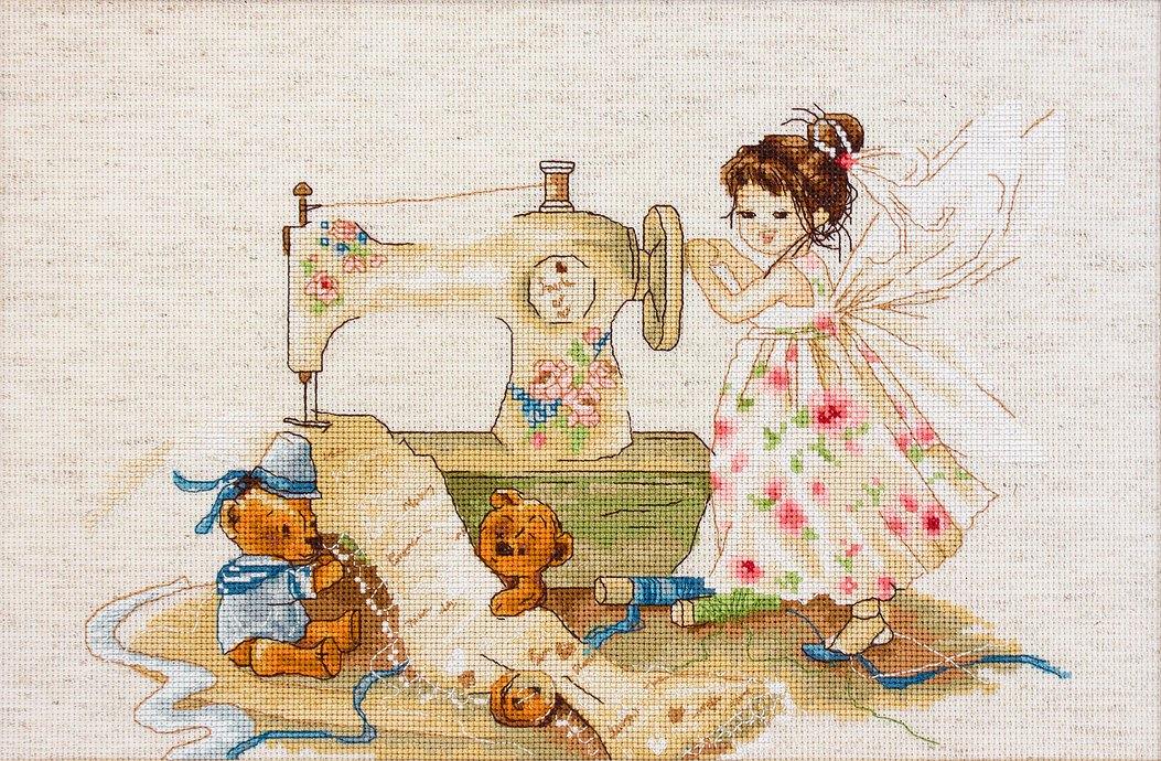 The Fairy-Needlewoman B1116L Counted Cross-Stitch Kit - Wizardi