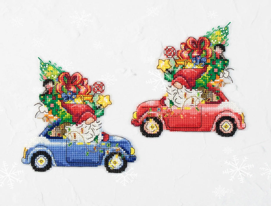 The Gift Car JK035L Counted Cross-Stitch Kit - Wizardi